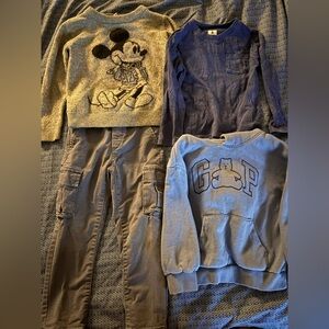 Gray and Blue Kids Clothing Set